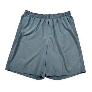Free Fly Shorts Mens L Gym Athletic Workout Athleisure 8" Inseam Elastic Waist
